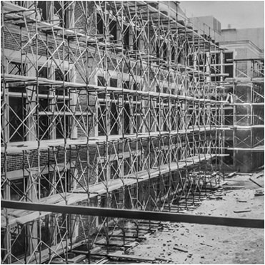 Scaffolding Used In The Rebuilding